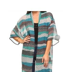 Sheer kimono cardigan
